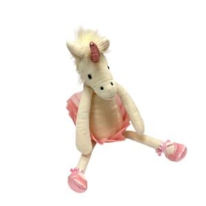 Jellycat Cream and Pink Unicorn Plush